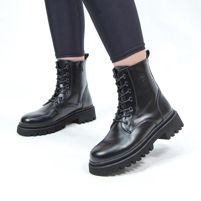 2-2.jpg بوت و نیم بوت زنانه و دخترانه مدل زیپدار رنگ مشکی کد A142 - Image 1