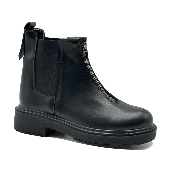 62.png بوت و نیم بوت زنانه و دخترانه مدل زیپی رنگ مشکی کد A155 - Image 1