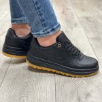 کفش کتانی اسپرت مردانه رنگ مشکی مدل نایک NIKE AIR FORCE کد 71282 - Image 4