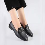 کفش کالج زنانه و دخترانه رنگ مشکی کد M382