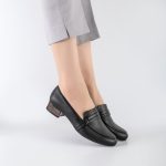 کفش کالج طبی زنانه و دخترانه رنگ مشکی کد M708 - Image 2