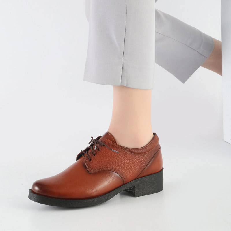 41.jpg کفش طبی زنانه و دخترانه مدل بندی رنگ عسلی کد M712 - Image 1