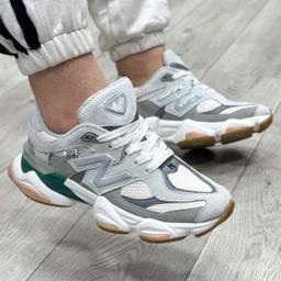 کفش و کتونی مردانه و زنانه چرم طبیعی مدل نیوبالانس NEWBALANCE 9060 رنگ طوسی کد 8992