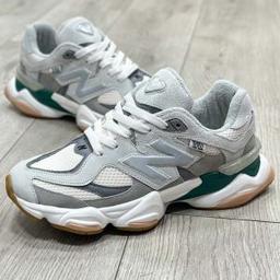 کفش و کتونی مردانه و زنانه چرم طبیعی مدل نیوبالانس NEWBALANCE 9060 رنگ طوسی کد 8992