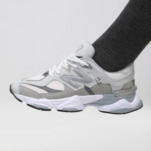 کفش و کتانی مردانه و زنانه چرم طبیعی مدل نیوبالانس NEWBALANCE 9060 رنگ طوسی کد 8892