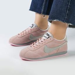 کفش و کتانی زنانه و دخترانه مدل نایک NIKE رنگ صورتی طوسی کد 42170