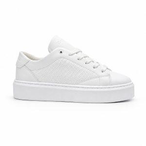 کفش راحتی مردانه مدل برشکا bershka رنگ سفید سوزنی کد EF302