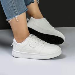 کفش و کتانی ونس راحتی زنانه و دخترانه رنگ سفید کد M4588