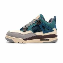 کفش و کتانی مردانه ساقدار مدل جردن NIKE AIR JORDAN 4 رنگ کرم آبی کد 2132