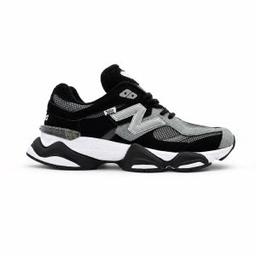 کفش و کتانی مردانه چرم طبیعی مدل نیوبالانس 9060 NEW BALANCE رنگ مشکی طوسی کد 4112