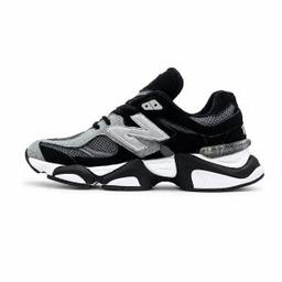 کفش و کتانی مردانه چرم طبیعی مدل نیوبالانس 9060 NEW BALANCE رنگ مشکی طوسی کد 4112