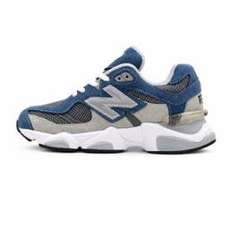 کفش و کتونی زنانه و مردانه چرم طبیعی مدل نیوبالانس 9060 NEW BALANCE رنگ طوسی آبی کد 8941