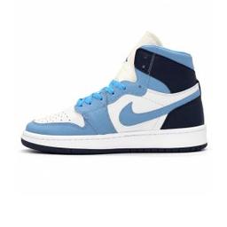 کفش و کتانی مردانه ساقدار مدل NIKE JORDAN 1 رنگ سفید آبی کد 2256