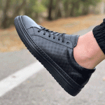 کفش ونس مردانه سایز 40 الی 44 رویه چرم و زیره pu رنگ مشکی کد 7352 - Image 2