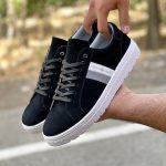 کفش ونس مردانه اشبالت رنگ مشکی دور دوخت و رویه چرم کد 9135 - Image 4