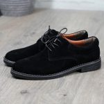 کفش کلاسیک رنگ مشکی مردانه جنس جیر اشبالت کد 9375 - Image 3