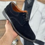 کفش کلاسیک رنگ مشکی مردانه جنس جیر اشبالت کد 9375