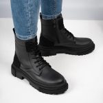 بوت و نیم بوت زنانه و دخترانه مدل بندی برشکا BERESHKA کشی رنگ مشکی کد A174 - Image 2