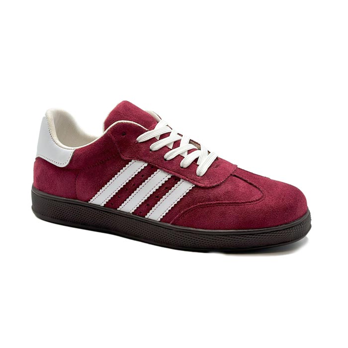 کفش و کتانی زنانه و دخترانه مدل آدیداس سامبا ADIDAS_SAMBA رنگ چری زرشکی کد A182