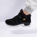 بوت اسپرت مردانه ساقدار مدل caterpillar کاترپیلار رنگ مشکی سفید کد 4852