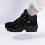 بوت و نیم بوت مردانه و زنانه ساقدار مدل caterpillar کاترپیلار رنگ مشکی کد 4832