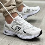 کفش و کتانی اسپرت مردانه و زنانه مدل نیوبالانس 530 رنگ سفید نقره ای کد 47168 - Image 3