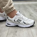 کفش و کتانی اسپرت مردانه و زنانه مدل نیوبالانس 530 رنگ سفید نقره ای کد 47168 - Image 7