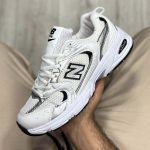 کفش و کتانی اسپرت مردانه و زنانه مدل نیوبالانس 530 رنگ سفید نقره ای کد 47168 - Image 4