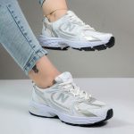 کفش و کتانی اسپرت زنانه مدل نیوبالانس 530 رنگ سفید نقره ای کد 48160 - Image 2