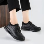 کفش و کتانی زنانه و دخترانه راحتی کشی رنگ مشکی کد M312 - Image 2