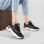 کفش و کتانی زنانه مدل نایک NIKE رنگ مشکی سفید کد M301 - Image 2