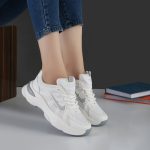 کفش و کتانی زنانه مدل نایک NIKE رنگ سفید طوسی کد M300 - Image 2