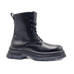 بوت مردانه مدل برشکا BERESHKA بندی بغل زیپ رنگ مشکی کد 212