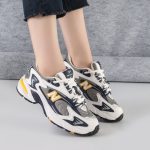 کفش و کتانی زنانه و دخترانه مدل نیوبالانس725  NEW BALANCE رنگ سفید زرد کد 9021