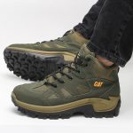 بوت اسپرت مردانه ساقدار مدل caterpillar کاترپیلار رنگ یشمی کد 4842