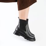 بوت و نیم بوت زنانه و دخترانه مدل کشی رنگ مشکی کد A500 - Image 2