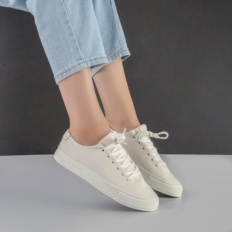 20-2.jpg کفش و کتانی زنانه و دخترانه مدل ونس راحتی روزمره رنگ سفید کد F111 - Image 1