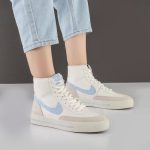 کفش و کتانی زنانه مدل نایک نیم ساق رنگ سفید آبی مدل نایک NIKE کد M572 - Image 2