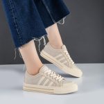 کفش و کتانی زنانه و دخترانه مدل آدیداس ADIDAS رنگ کرم کد F107 - Image 2