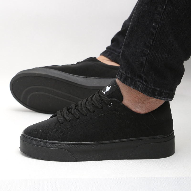 3 کفش و کتانی روزمره و راحتی مردانه مدل برشکا BERESHKA رنگ مشکی کد 41245 - Image 1