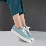کفش و کتانی زنانه و دخترانه مدل ونس راحتی روزمره رنگ آبی کد F105