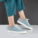 کفش و کتانی زنانه و دخترانه مدل ونس راحتی روزمره رنگ آبی کد F105 - Image 2