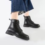 بوت و نیم بوت زنانه و دخترانه مدل زیزیگو ZIZIGO بندی بغل زیپ رنگ مشکی کد M590 - Image 2