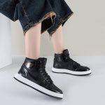 کفش و کتانی رنگ مشکی مدل نایک NIKE Jordan 1 ساقدار کد 71611