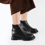 بوت و نیم بوت زنانه و دخترانه مدل اکو ecco کشی رنگ مشکی کد A501 - Image 2