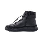 بوت و نیم بوت مردانه بندی بغل زیپ رنگ مشکی کد 9478 - Image 2