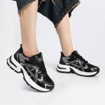 کفش و کتانی زنانه و دحترانه رنگ مشکی طوسی کد M786 - Image 2