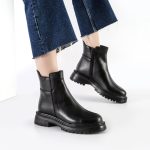 بوت و نیم بوت زنانه و دخترانه مدل بغل زیپ رنگ مشکی کد M611 - Image 2