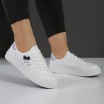 کفش اسپرت و راحتی زنانه و دخترانه رنگ سفید کد M807 - Image 2