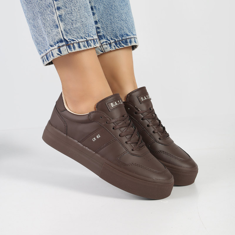 2-10.jpg کفش و کتانی ونس راحتی زنانه و دخترانه رنگ قهوه ای کد M800 - Image 1